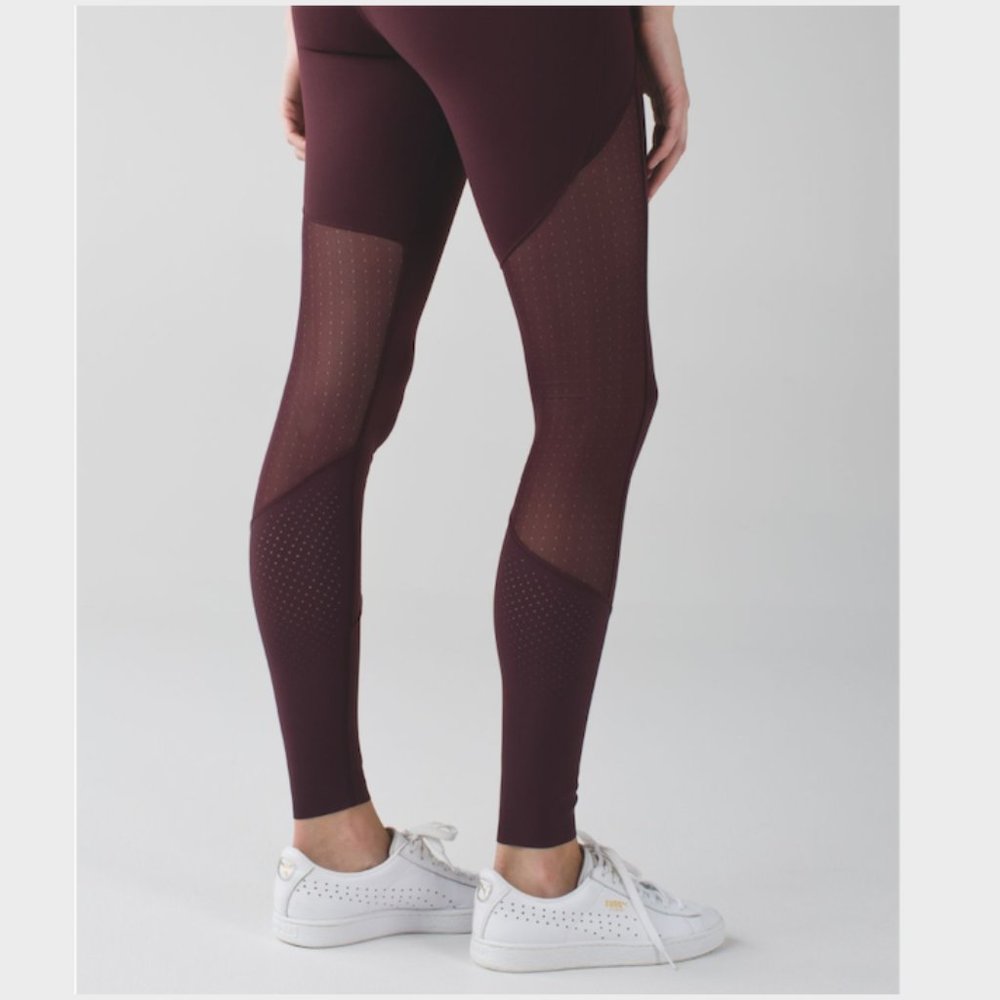 Lululemon Barre Star Pant *Full-On Luon (Bordeaux)
